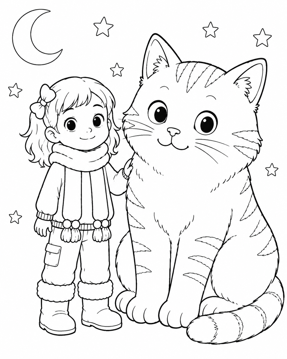 Lámina para colorear: Amigos para siempre