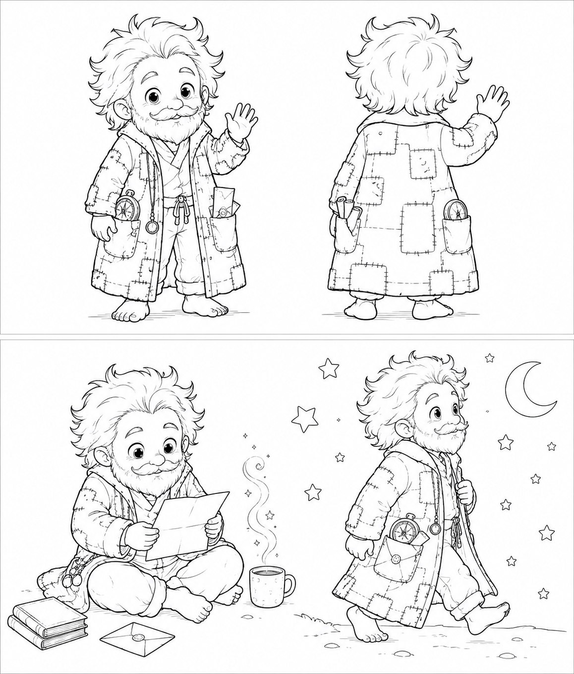 Lámina para colorear: El mago Ziru
