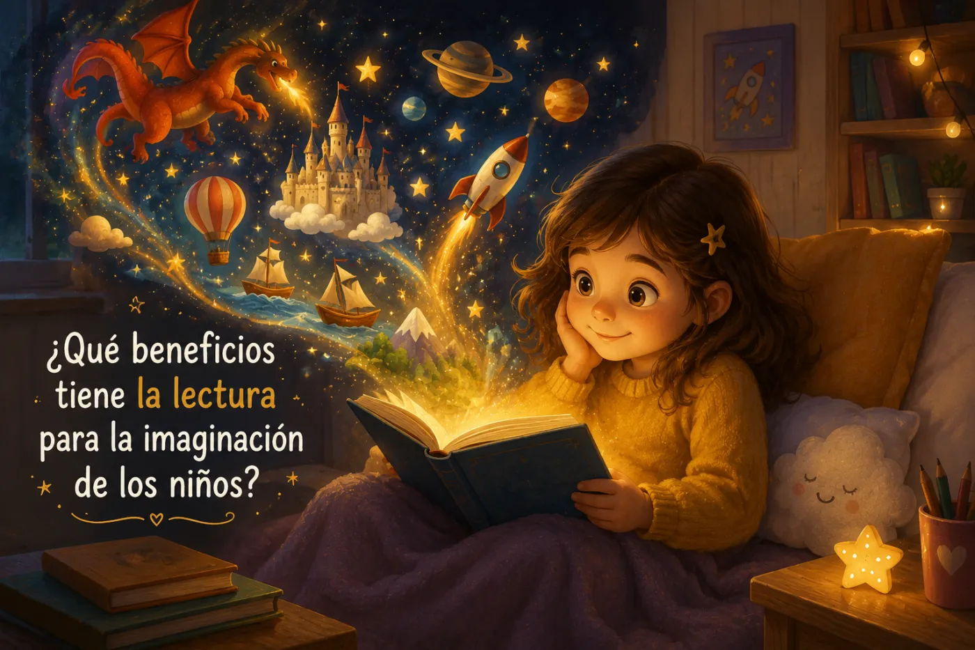 Ilustración de la noticia «¿Qué beneficios tiene la lectura para la imaginación de los niños?»