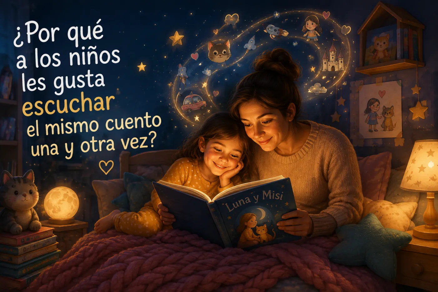 Ilustración de la noticia «¿Por qué a los niños les gusta escuchar el mismo cuento una y otra vez?»