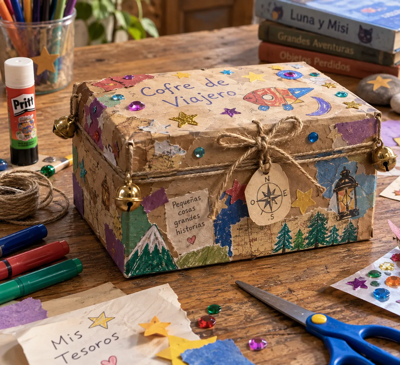Manualidad: El Cofre de Recuerdos de Ziru: Caja Viajera Decorada