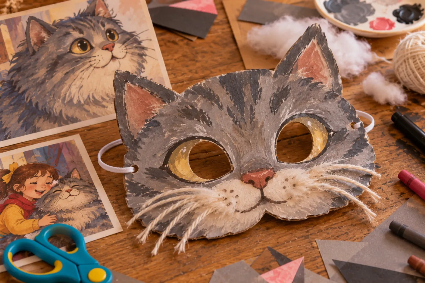 Manualidad: La Máscara de Misi: Tu Disfraz del Gato Parlanchín