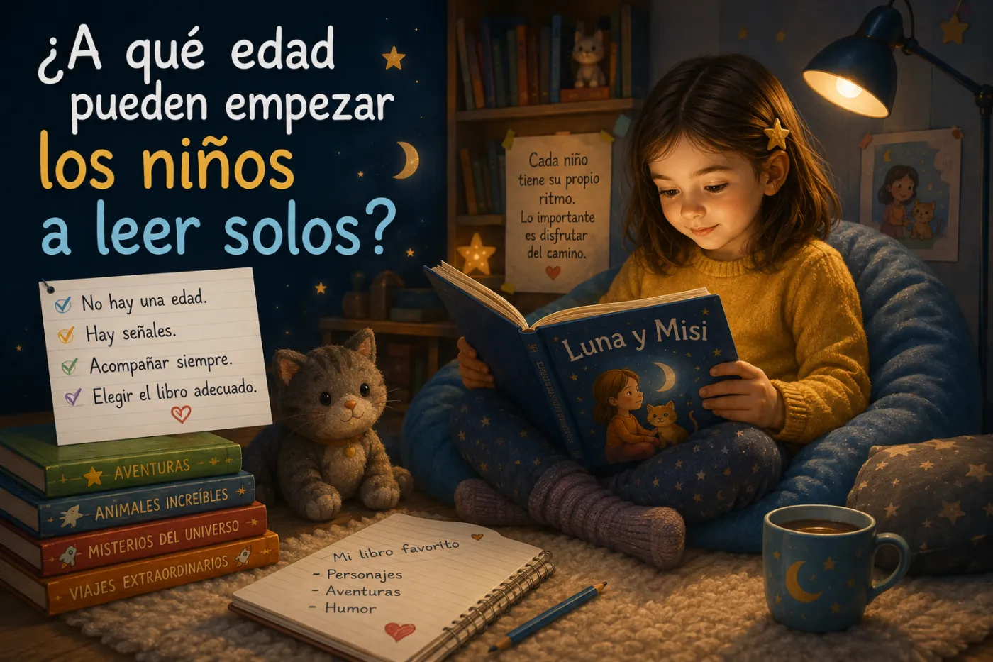 Ilustración de la noticia «¿A qué edad pueden empezar los niños a leer solos?»