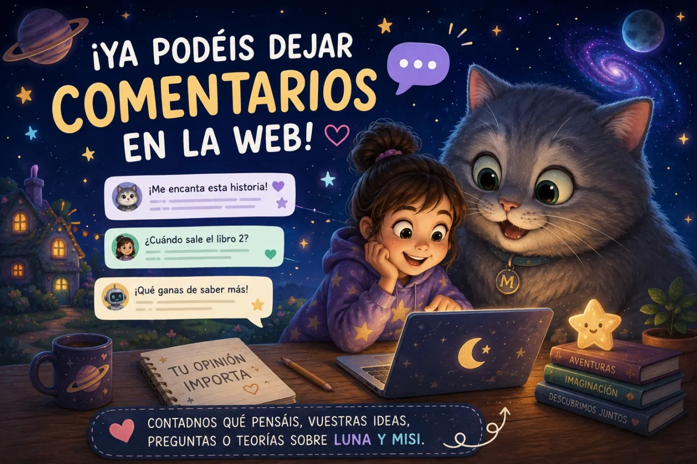 Ilustración de la noticia «¡Ya podéis dejar comentarios en la web! 💬»