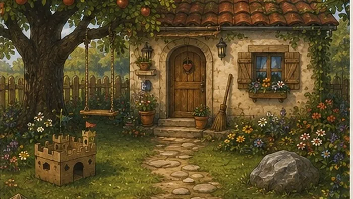 La casita de las flores donde viven Luna y Misi
