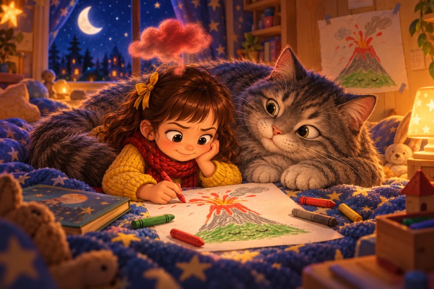 Ilustración de la noticia «Tengo un volcán: el cuento de Míriam Tirado para entender los enfados»